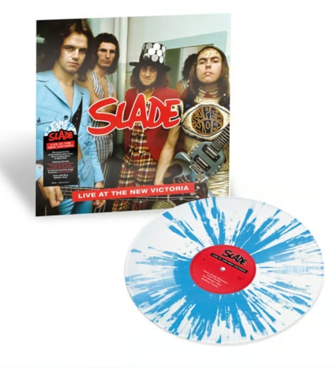 Slade - Live at the New Victoria Blue White Splatter Vinyl 2LP GATEFOLD