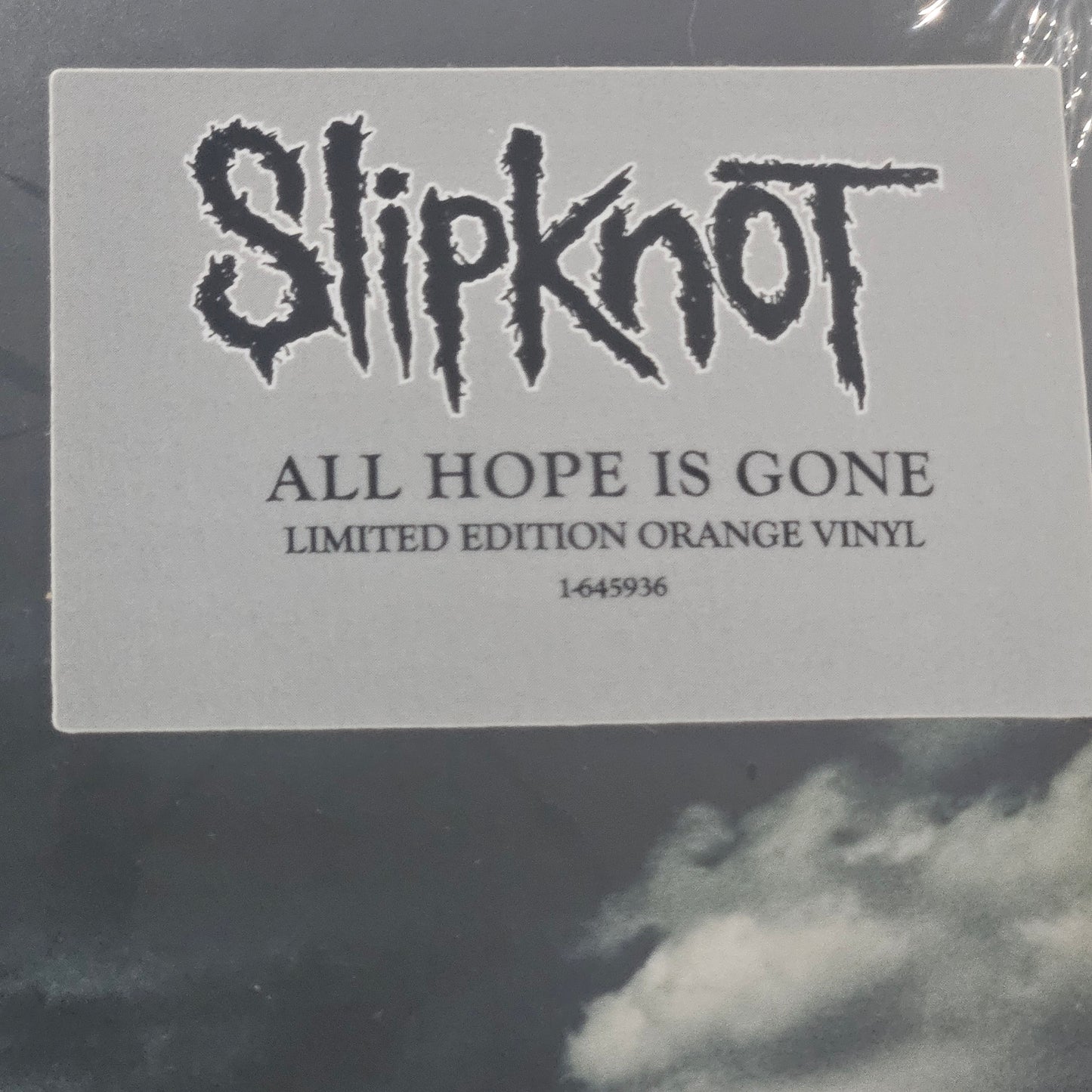 SLIPKNOT 'All Hope Is Gone' ORANGE Vinyl 2LP