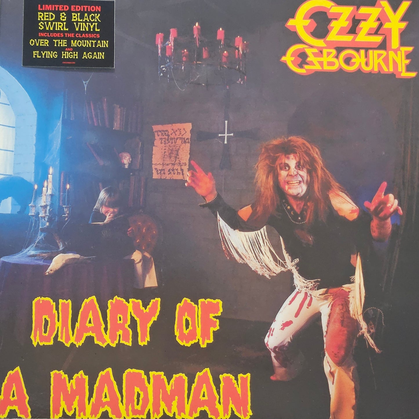 OZZY OSBOURNE 'Diary Of A Madman' RED/BLACK SWIRL Vinyl LP