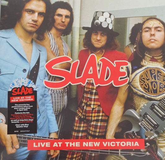 Slade - Live at the New Victoria Blue White Splatter Vinyl 2LP GATEFOLD