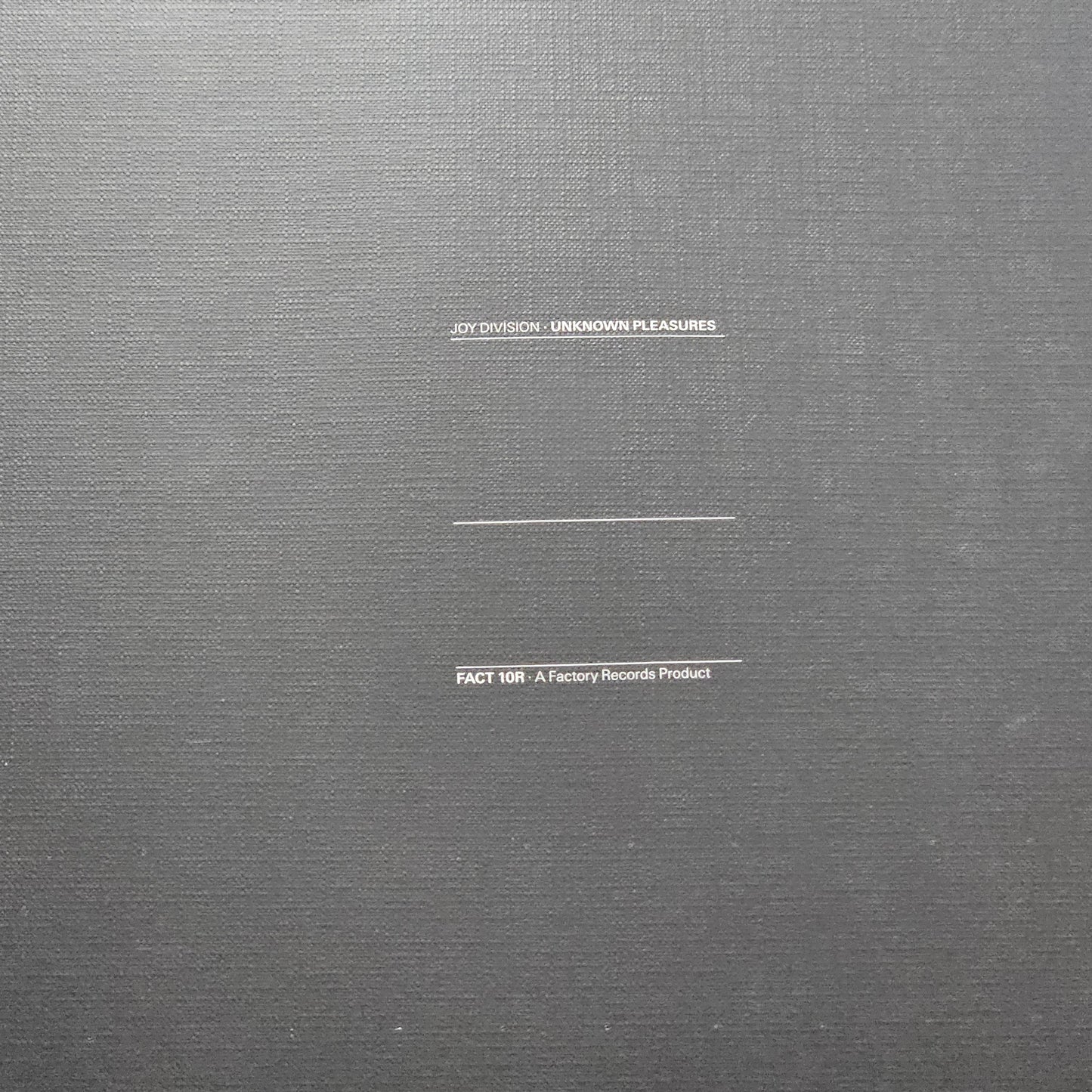 Joy Division - Unknown Pleasures Vinyl 180g