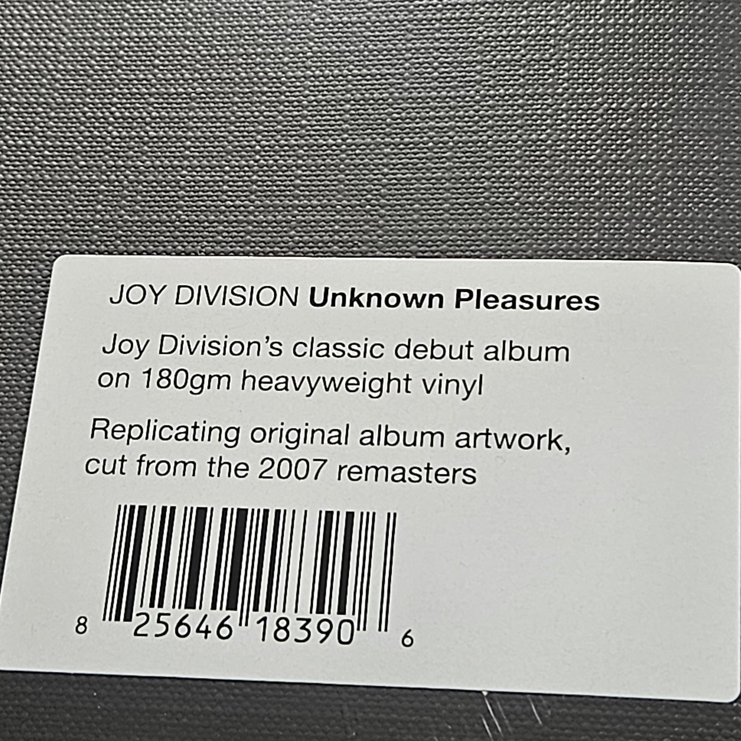 Joy Division - Unknown Pleasures Vinyl 180g