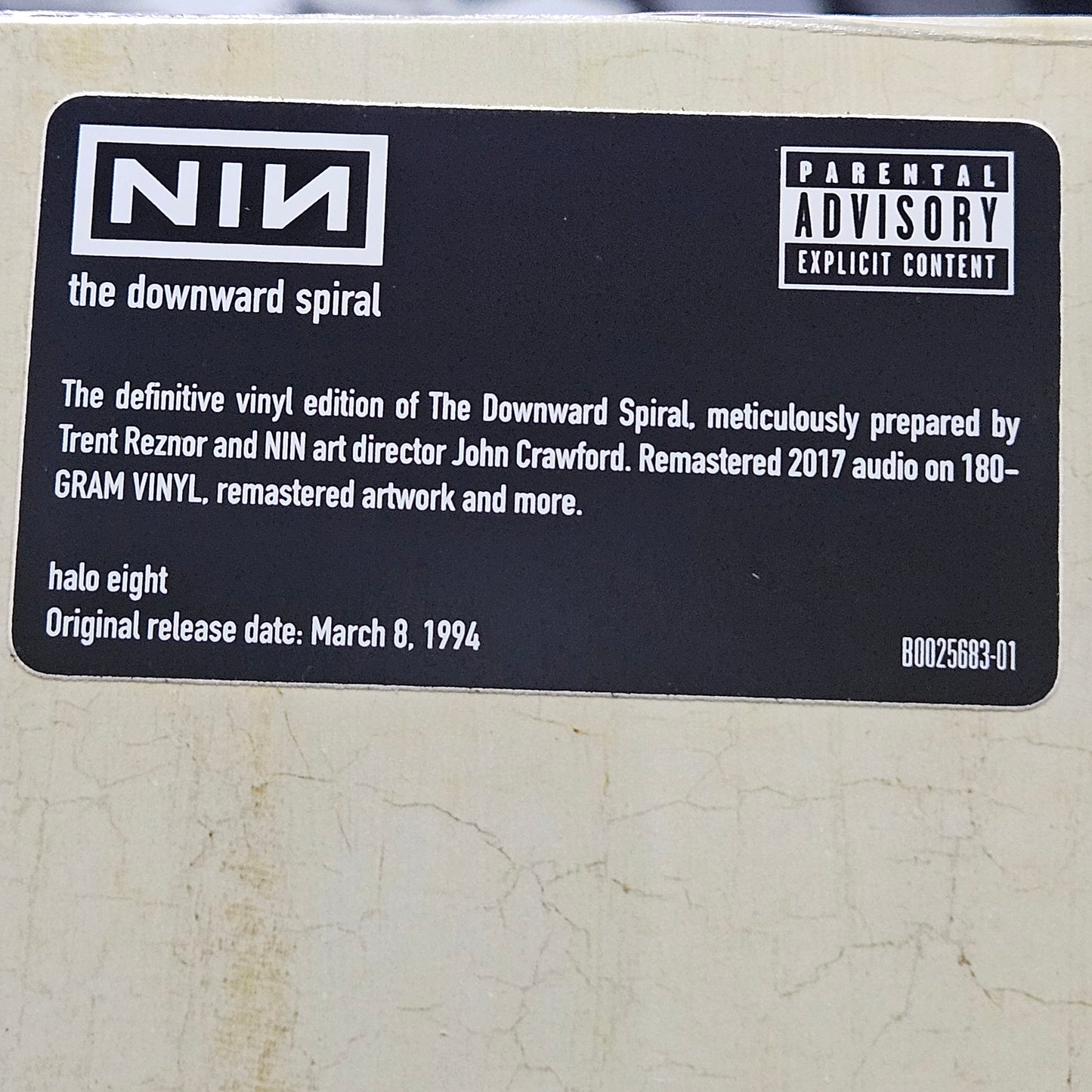 NINE INCH NAILS 'Downward Spiral' Remastered 180g Vinyl 2LP NIN