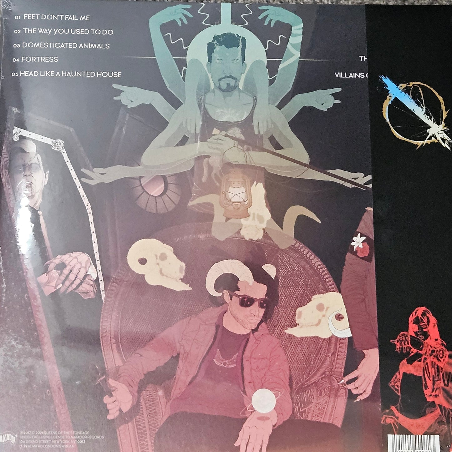 Queens Of The Stone Age / Villains 2xLP White Vinyl Limited Edition w Poster & Etching