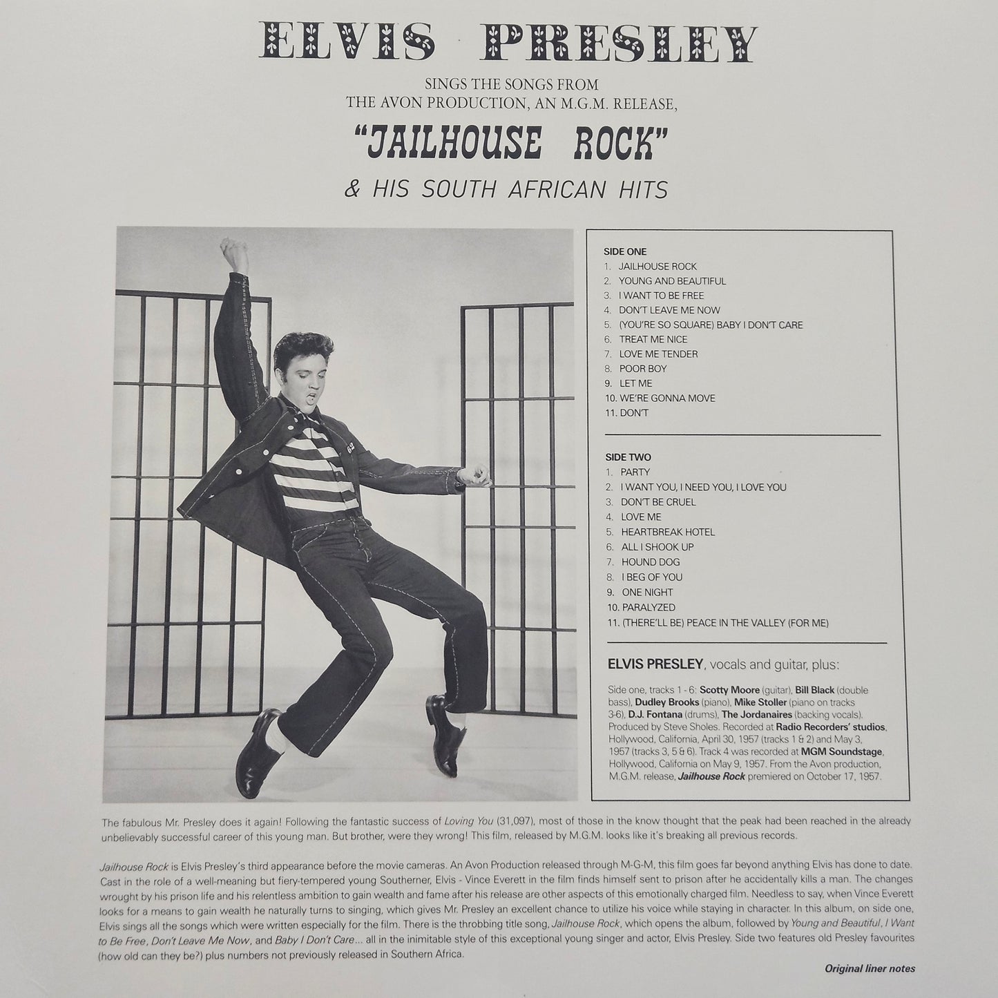 ELVIS PRESLEY JAILHOUSE ROCK BLUE VINYL