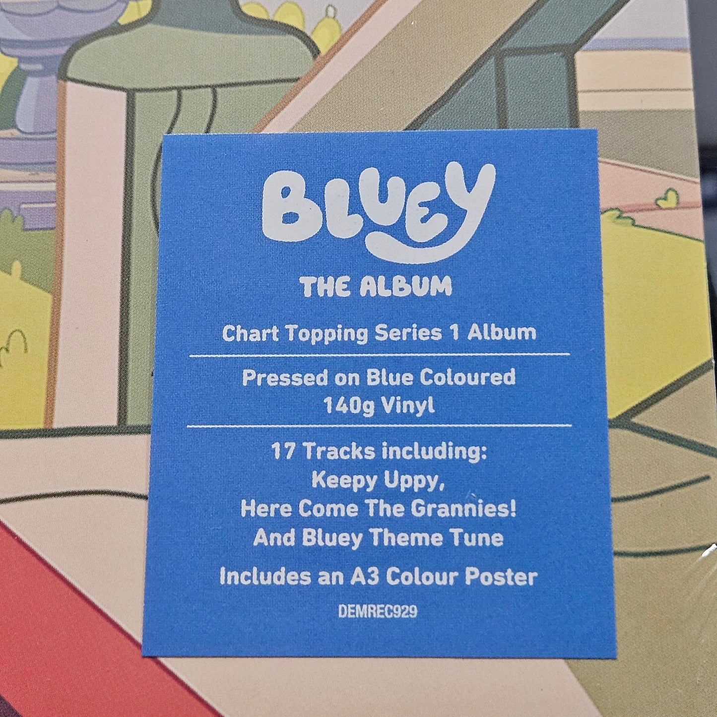 BLUEY - THE ALBUM - BLUE VINYL WITH POSTER