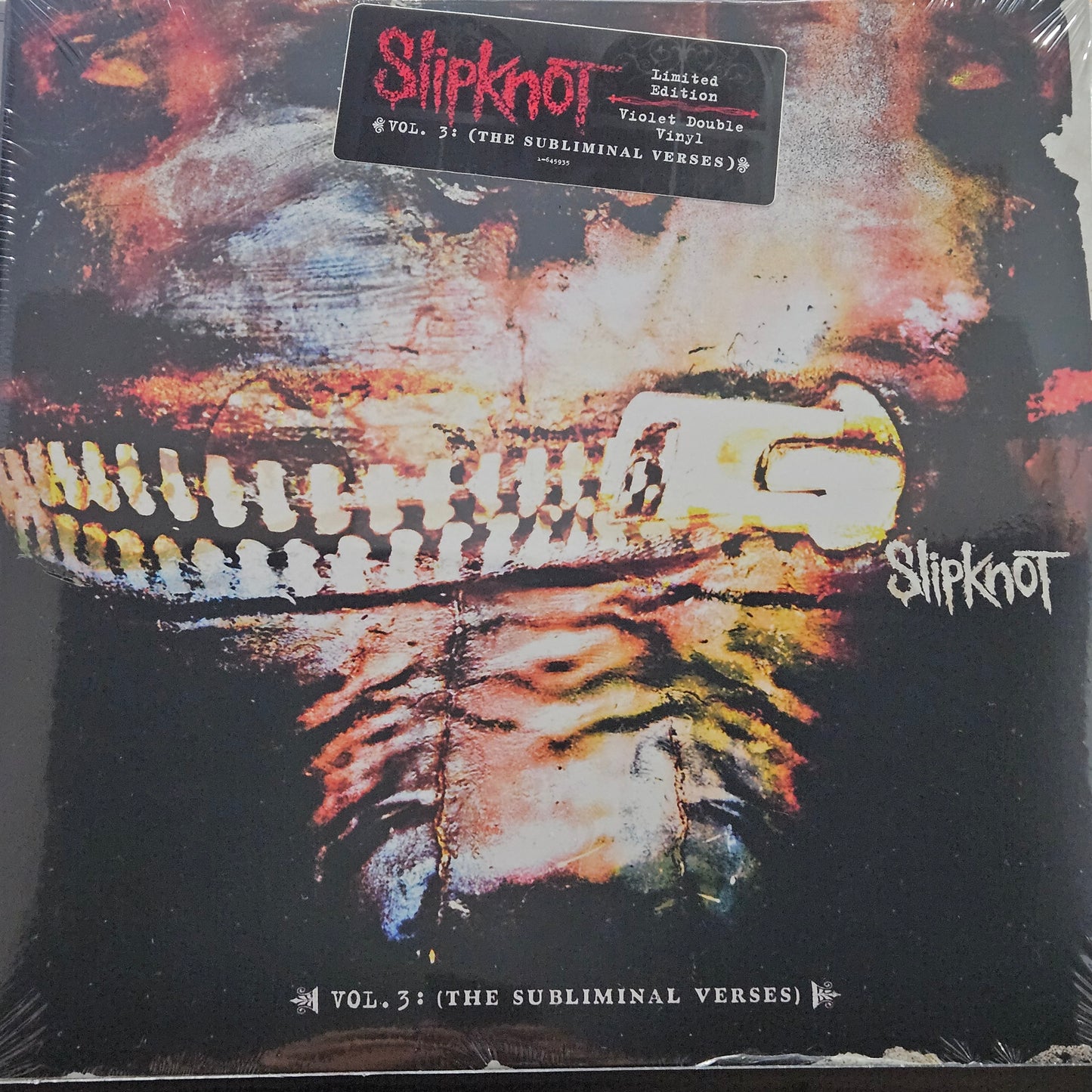 SLIPKNOT 'Vol. 3 The Subliminal Verses' VIOLET COLOURED Vinyl 2xLP Gatefold