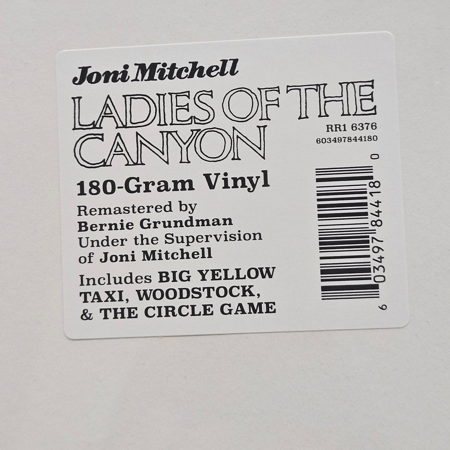 Joni Mitchell – Ladies Of The Canyon (Vinyl, LP, Album, Remastered, 180g, Gatefold)