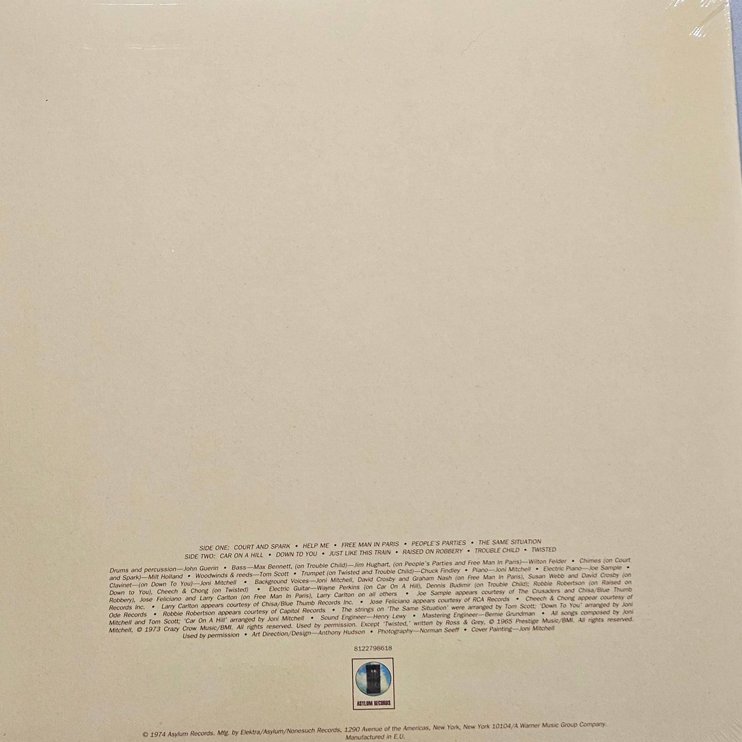 Joni Mitchell – Court And Spark Vinyl Gatefold