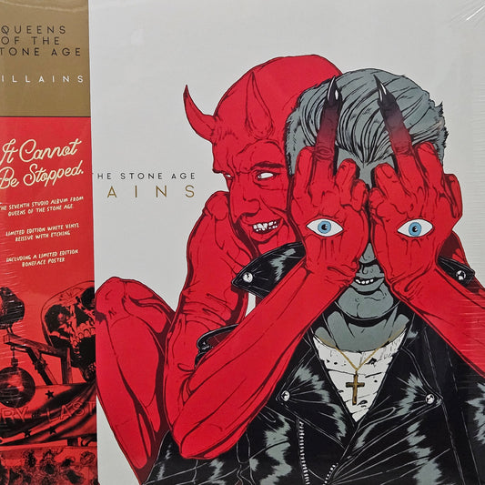 Queens Of The Stone Age / Villains 2xLP White Vinyl Limited Edition w Poster & Etching