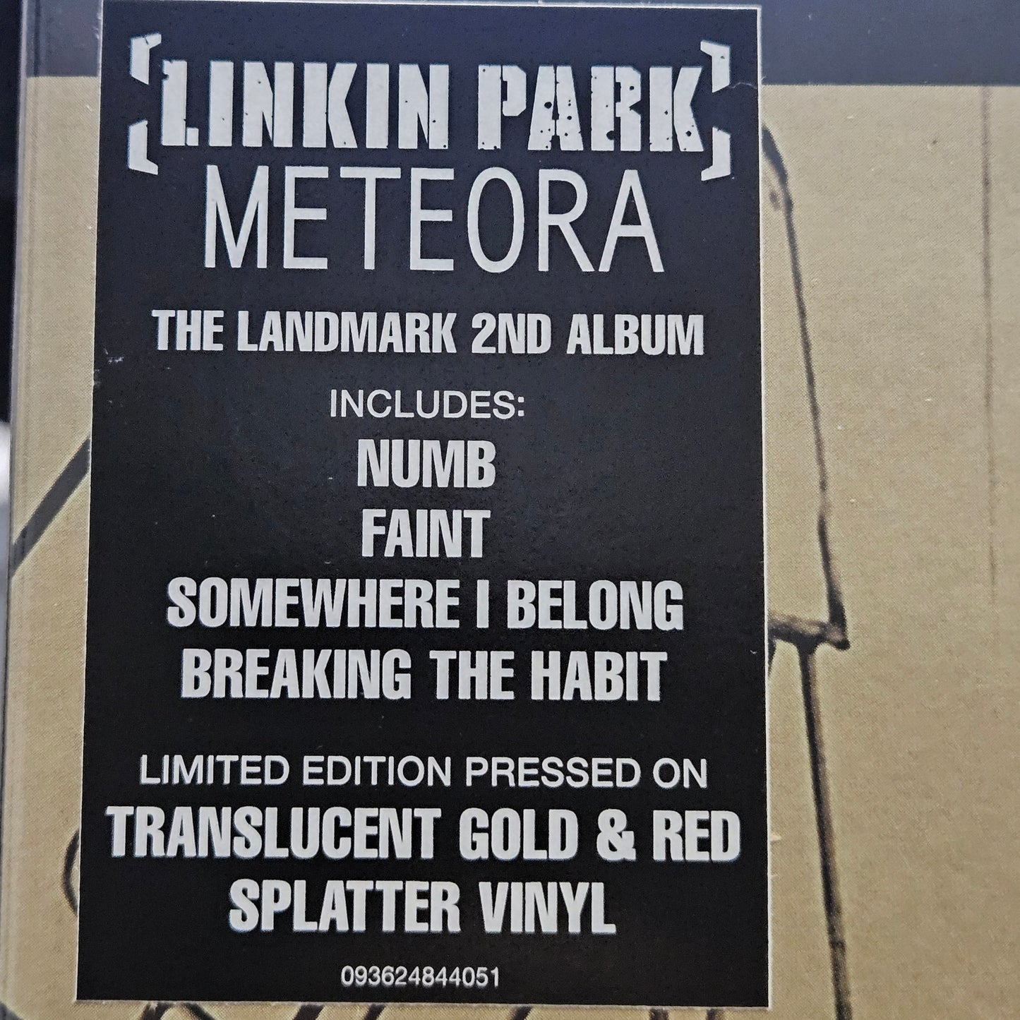 Linkin Park - Meteora (Limited Clear / Red / Gold Splatter Vinyl Reissue)