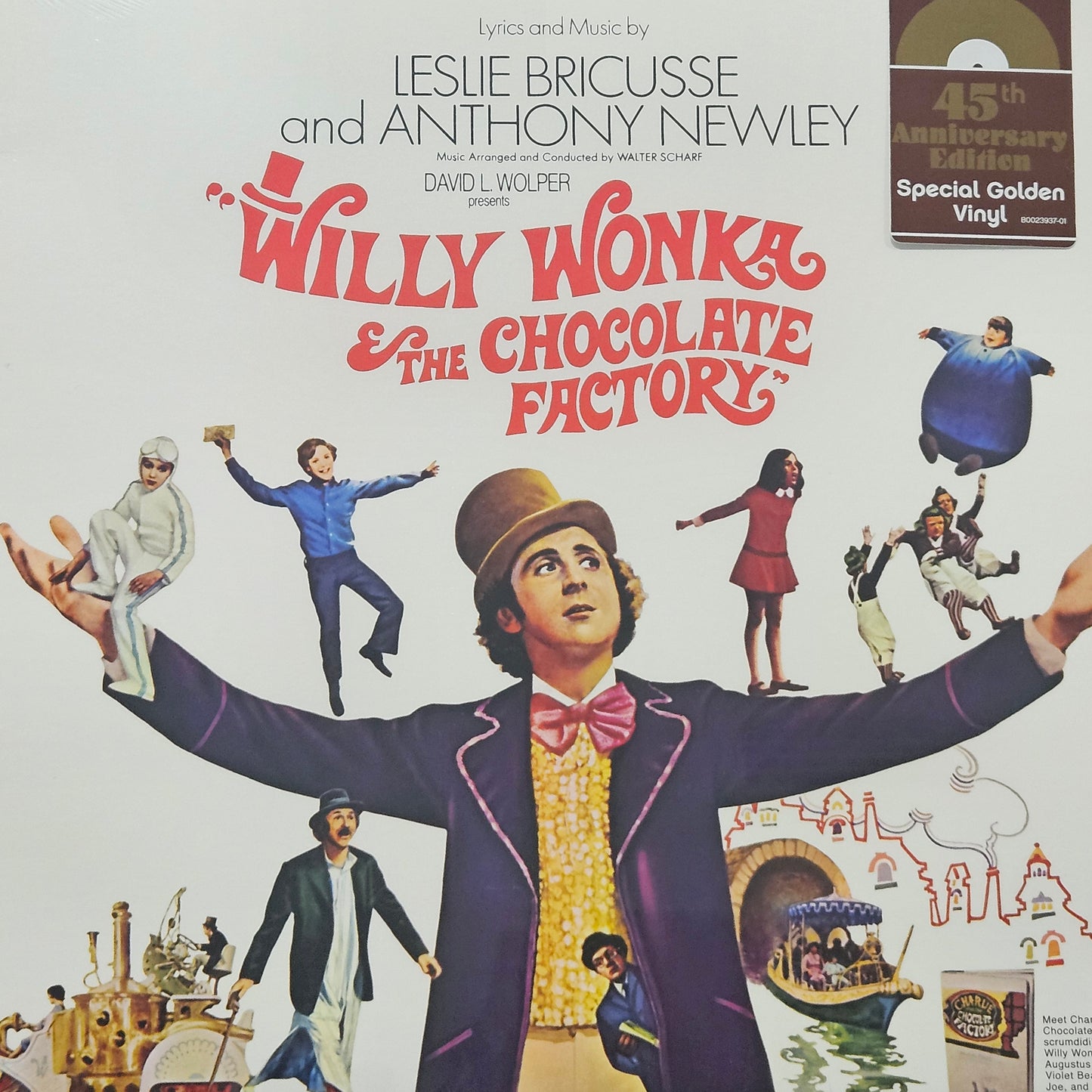 WILLY WONKA AND THE CHOCOLATE FACTORY SOUNDTRACK 45TH ANNIVERSARY GOLD VINYL