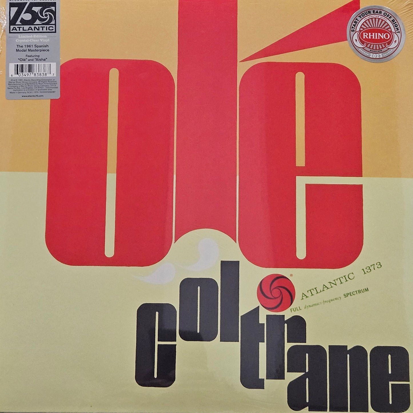 John Coltrane - Ole Coltrane LP Vinyl Record (Crystal Clear Vinyl)