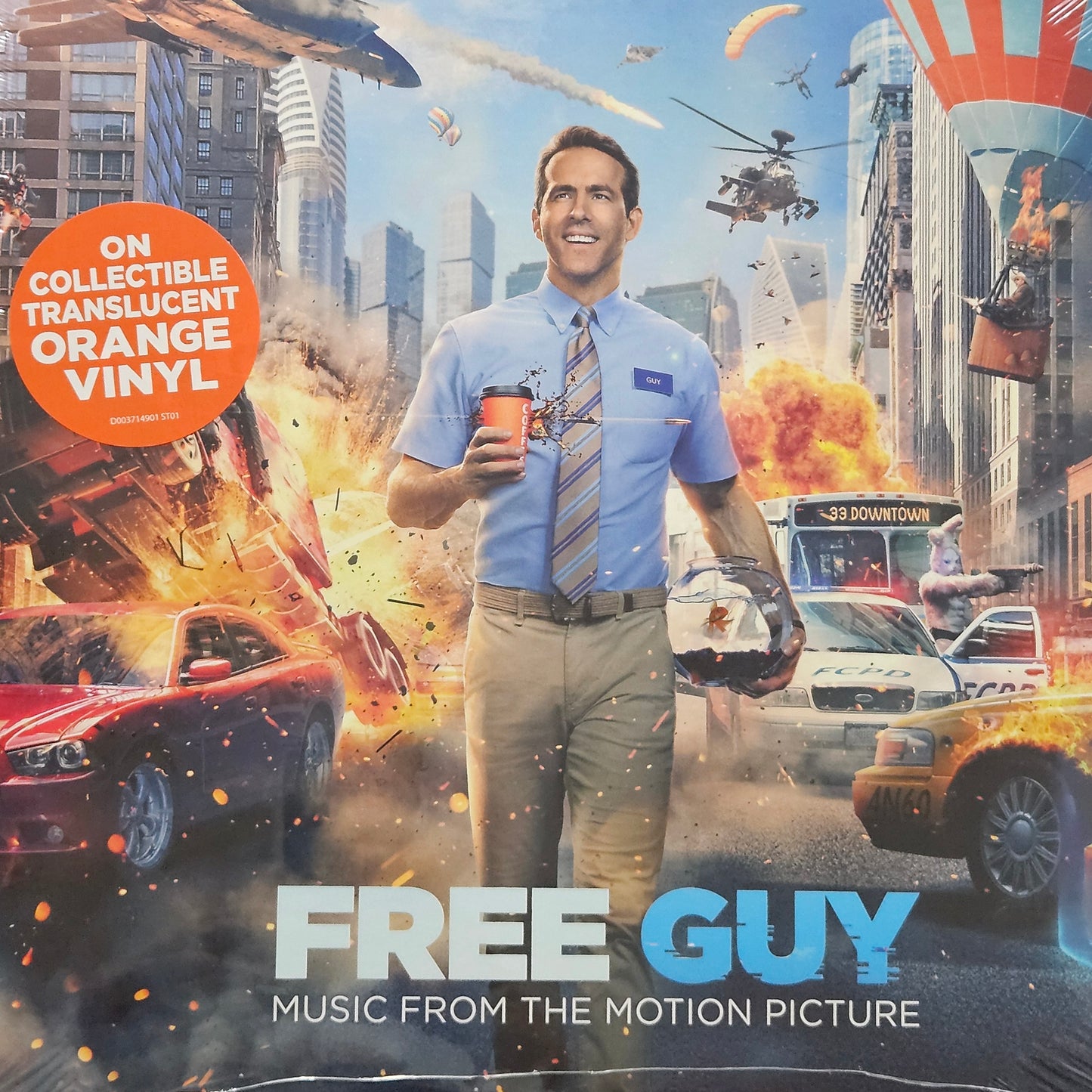 Free Guy: Music From The Motion Picture (Vinyl, LP, Album, Translucent Orange)