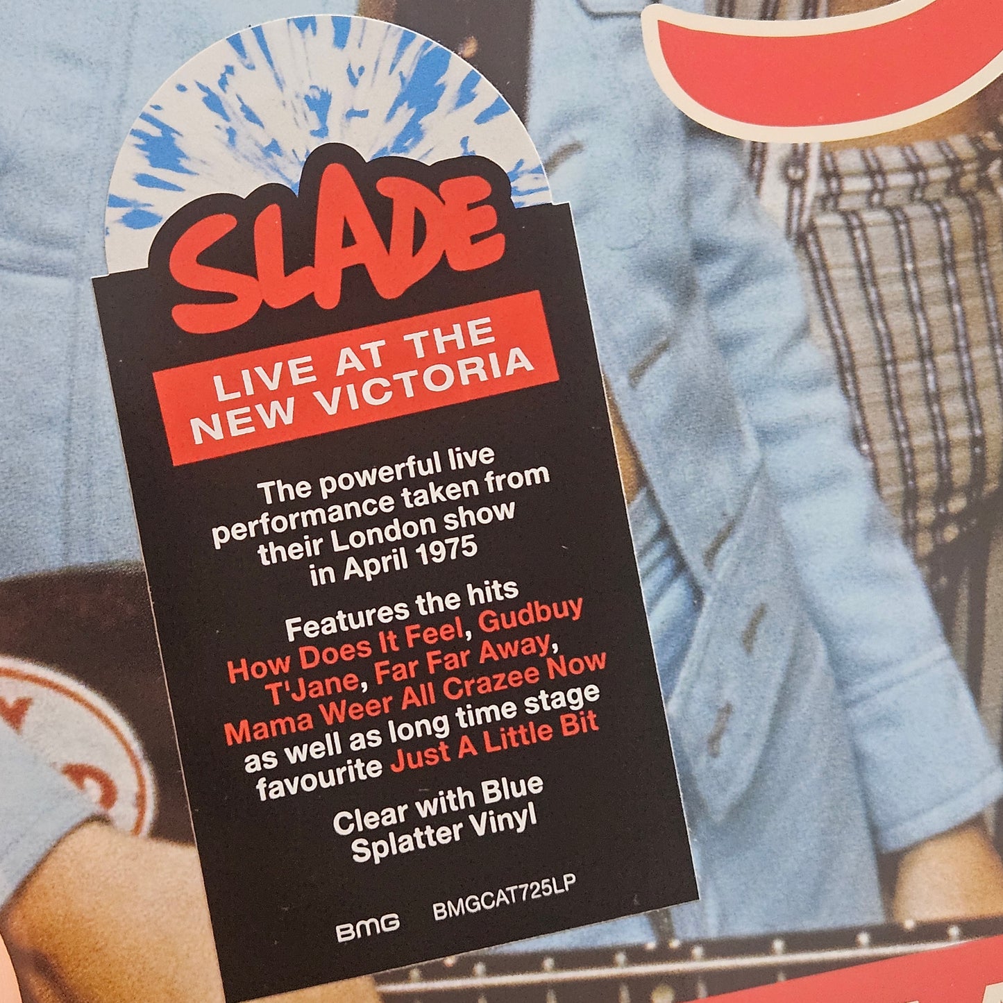 Slade - Live at the New Victoria Blue White Splatter Vinyl 2LP GATEFOLD