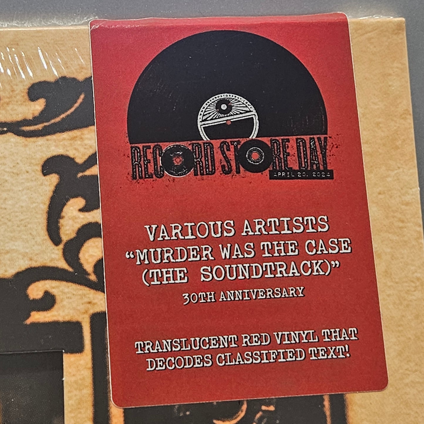 Murder Was the Case (1995) - Snoop Dogg Original Motion Picture Soundtrack 2xLP Vinyl Record (2024 Record Store Day Exclusive Translucent Red Coloured Vinyl)