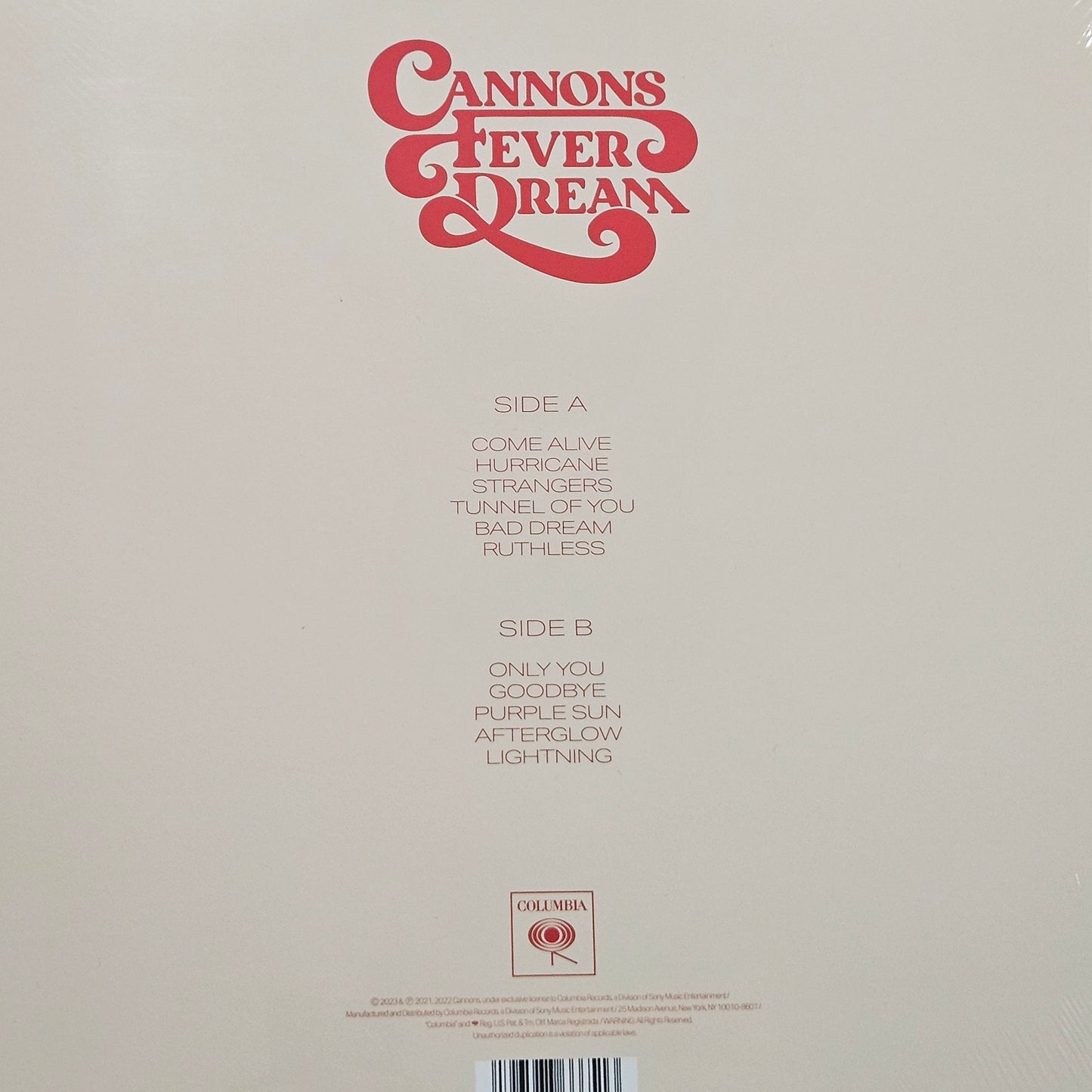 CANNONS FEVER DREAM VINYL