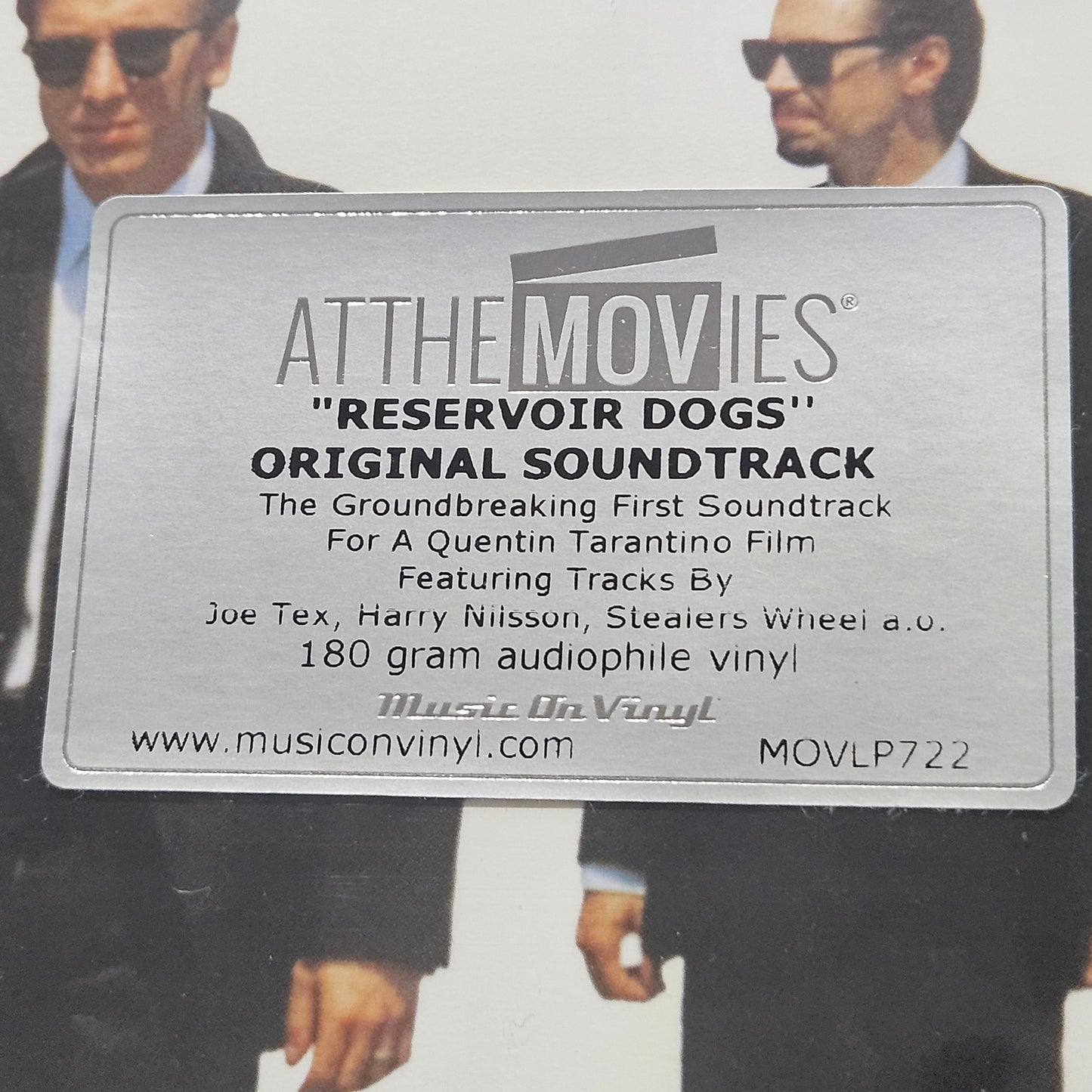 RESERVOIR DOGS ORIGINAL SOUNDTRACK MUSIC ON VINYL 180G AUDIOPHILE Quentin Tarantino