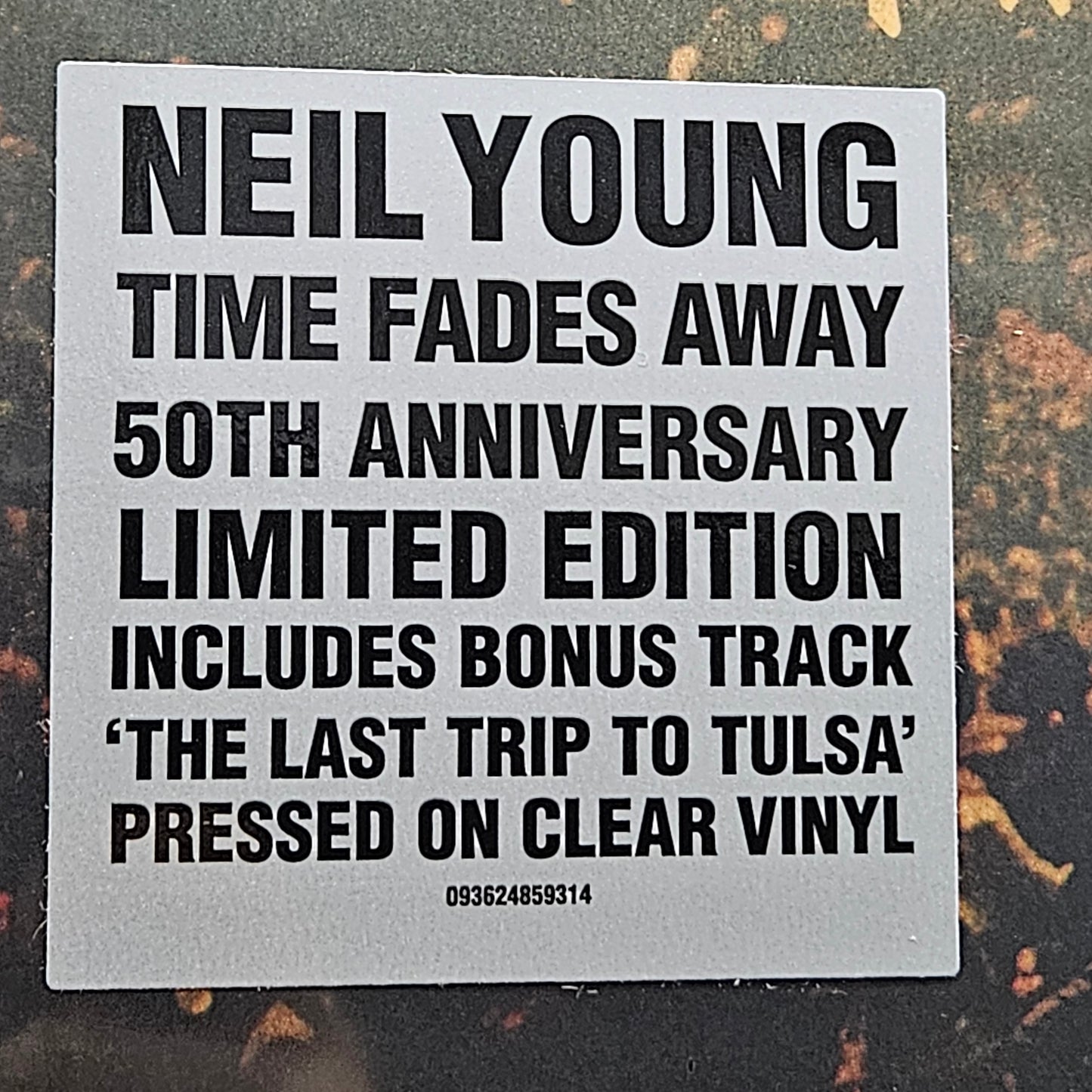 NEIL YOUNG 'Time Fades Away' Vinyl LP Limited Edition Clear Vinyl